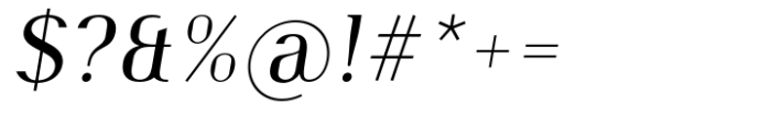 Burdigala Semi Serif Medium Italic Font OTHER CHARS