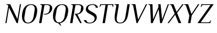 Burdigala Semi Serif Medium Italic Font UPPERCASE