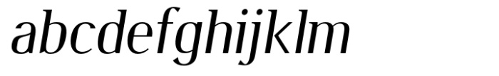 Burdigala Semi Serif Medium Italic Font LOWERCASE