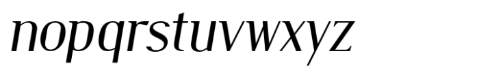 Burdigala Semi Serif Medium Italic Font LOWERCASE