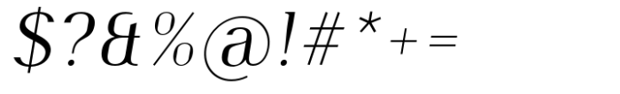 Burdigala Semi Serif Regular Italic Font OTHER CHARS