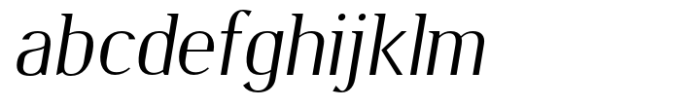 Burdigala Semi Serif Regular Italic Font LOWERCASE