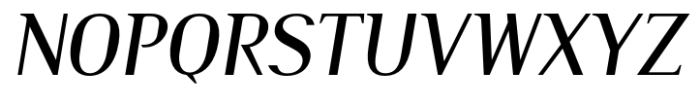 Burdigala Semi Serif Semi Bold Italic Font UPPERCASE