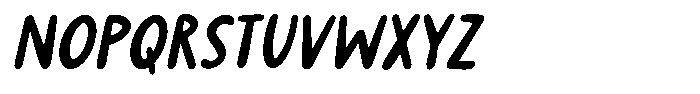Burdock Italic Font UPPERCASE