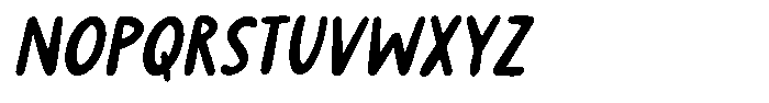 Burdock Italic Font LOWERCASE