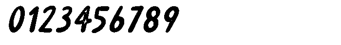 Burdock Stamp Italic Font OTHER CHARS