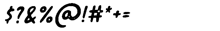 Burdock Stamp Italic Font OTHER CHARS