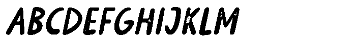Burdock Stamp Italic Font UPPERCASE