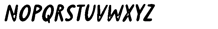 Burdock Stamp Italic Font UPPERCASE