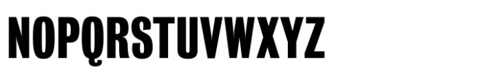 Bureau Grot Compressed Bold Font UPPERCASE