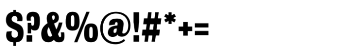 Bureau Grot Condensed Bold Font OTHER CHARS