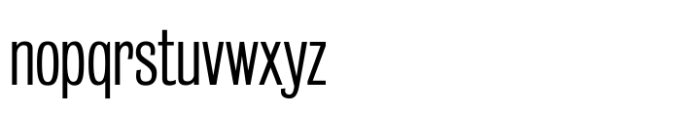 Bureau Grot Condensed Light Font LOWERCASE