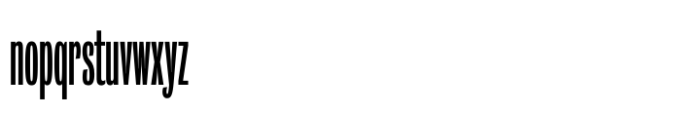 Bureau Grot Extra Compressed Book Font LOWERCASE