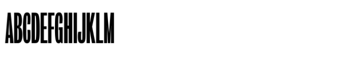 Bureau Grot Extra Compressed Medium Font UPPERCASE