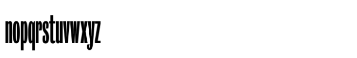 Bureau Grot Extra Compressed Medium Font LOWERCASE