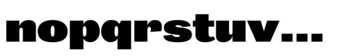Bureau Grot Wide Ultra Font LOWERCASE