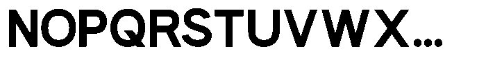 Burgen Font UPPERCASE