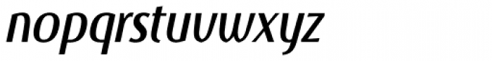 Burgerbun Condensed Oblique Font LOWERCASE