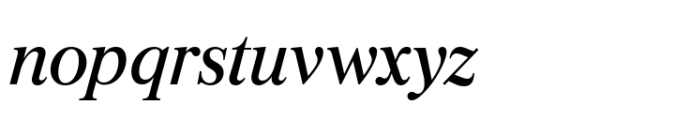 Burgess Variable Italic Font LOWERCASE