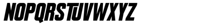 Burghen Oblique Font UPPERCASE