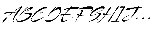Burgiento Italic Font UPPERCASE