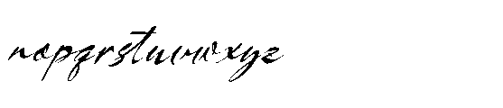 Burgiento Italic Font LOWERCASE