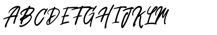 Burken Brush Font UPPERCASE