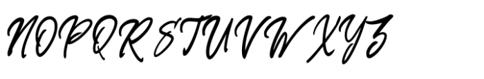 Burken Brush Font UPPERCASE