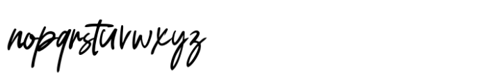 Burken Brush Font LOWERCASE