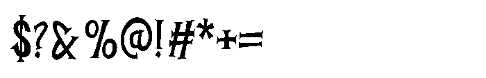 Burlexa Regular Font OTHER CHARS