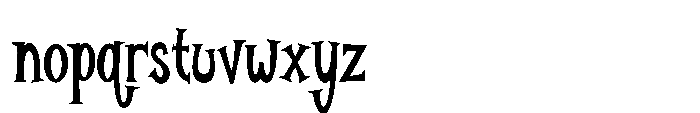 Burlexa Regular Font LOWERCASE