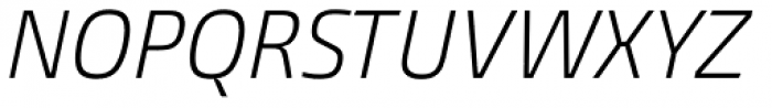 Burlingame Cond Light Italic Font UPPERCASE