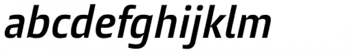 Burlingame Cond SemiBold Italic Font LOWERCASE