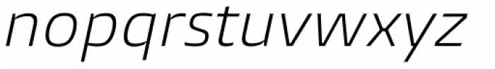 Burlingame Light Italic Font LOWERCASE