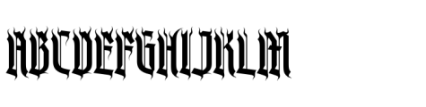 Burn till Black Font UPPERCASE