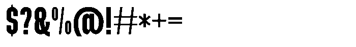 Burndead Font OTHER CHARS