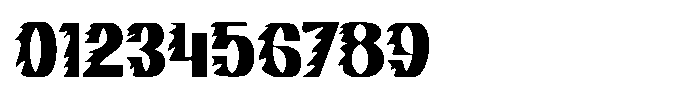 Burned Regular Font OTHER CHARS