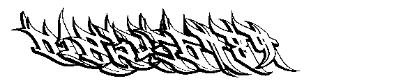 Burner Graffiti Burner Outline Regular Font OTHER CHARS