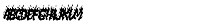 Burning Hammer Font UPPERCASE