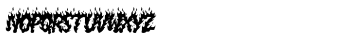 Burning Hammer Font UPPERCASE