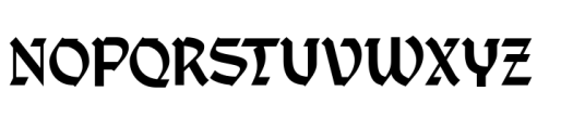 Burst Hydra Font UPPERCASE
