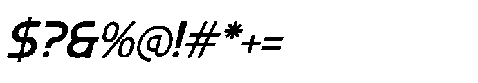 Burst Merch Italic Font OTHER CHARS