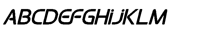 Burst Merch Italic Font UPPERCASE