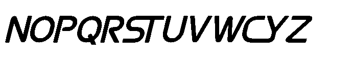 Burst Merch Italic Font UPPERCASE