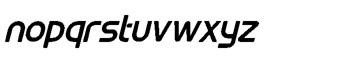 Burst Merch Italic Font LOWERCASE