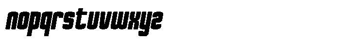 Burst Speed Font LOWERCASE