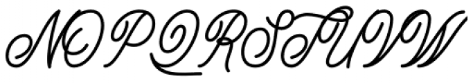 Buryland Script Regular Font UPPERCASE