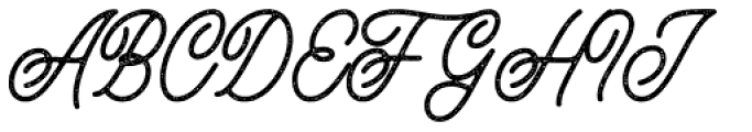 Buryland Script Stamped Font UPPERCASE