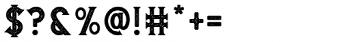 Buryland Serif Stamped Font OTHER CHARS