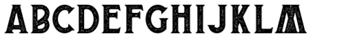 Buryland Serif Stamped Font LOWERCASE